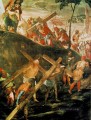 La ascensión al Calvario Tintoretto del Renacimiento italiano